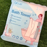 Excue XL Disposable Bath Towel [140cm x 70cm] Super Absorbent Traveling Towel Tuala Hotel Pakai Buan