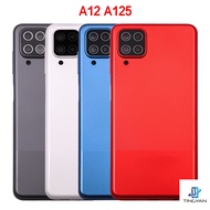 New For Samsung Galaxy A12 A125 A125F/DS Plastic Battery Back Cover A12 Rear Door Housing Case Side 