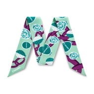 [SUVIMOL] Twilly - Egg Benedict - Mint ผ้าพันหูกระเป๋าลายเไข่สีมิ้นต์