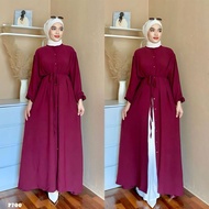 DRESS ANGGUN LABUH MUSLIMAH TERKINI/ BAJU RAYA LABUH / JUBAH LABUH CORAK SIMPLE/ JUBAH RAYA 2022