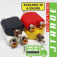 RCA Splitter 1 RCA Split to 2 RCA