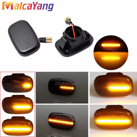 2Pcs Dynamic Led Side Marker Panel Light Turn Signal Lamp For Toyota Corolla E10/E11/E12 ZE120 Hilux