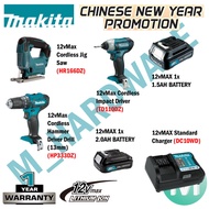 MAKITA 12Vmax COMBO SET CORDLESS Rotary Hammer JV101DZ + CORDLESS Driver Drill HP333DZ + CORDLESS Im