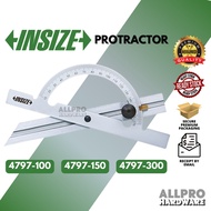 INSIZE 4797 Protractor Angle Ruler Movable Blade 100x150mm (4797-100) 150x300mm (4797-150) 300x600mm