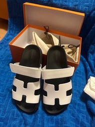 Hermes 愛馬仕二舅拖鞋 白色 chypre sandal