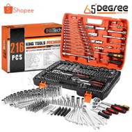 InnTech King Tools Wrenches Block Set 216 Pieces (Large Set) Wrench Made From Genuine CR-V Steel Mod