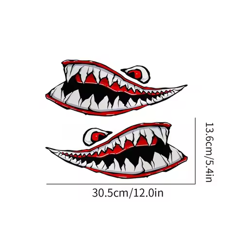 2pc Shark Motorcycle Stickers Side Fairings Decoration for Piaggio Vespa LXV LX GTVGTS PX Sprint 50 