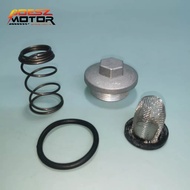 Benelli VZ125 / Panarea 125 - Plug drain Oil Set [ Tappet Oil Filter / Cap / Spring / O ring ] 4pcs