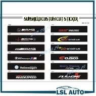 Daihatsu Front Windscreen Windshield Window Sticker AMG BMW CUSCO JS RACING Volkswagen Mazda