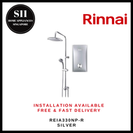 RINNAI REI-A330NP-R INSTANT HEATER WITH RAIN SHOWER (SILVER) - READY STOCKS &amp; DELIVER IN 3 DAYS