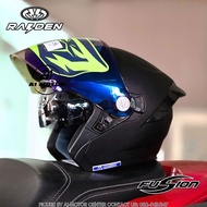 ใหม่ล่าสุด หมวกเปิดคาง Raiden (Open Face) รุ่น Fusion ชิลด์หน้าปรอท+แว่นตากันแดด รองรับการติดตั้งบูล