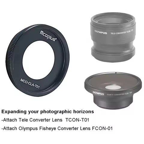 Mcoplus 40.5mm Conversion Lens Adapter Ring for Olympus Tough TG-7 TG-6 TG-5 TG-4 TG-3 TG-2 TG-1 Cam