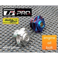 Titanium Gr5 Ti-PRO engine oil cap for MIO//NMAX/AEROX etc.M20x2.5P