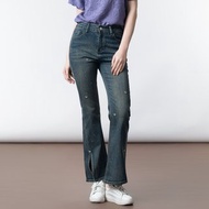 【ICare】亮鑽蝴蝶開衩喇叭牛仔褲(M-L) | 女喇叭褲 修身顯瘦