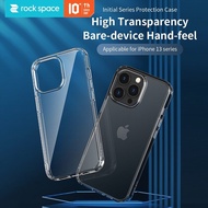 iPhone 15 | iPhone 14 | iPhone 13 ROCK HD Transparent Hard PC Back Case iPhone 13 Pro Max/13 Pro/13 Mini Bare-device Hand-feel Shockproof Cover
