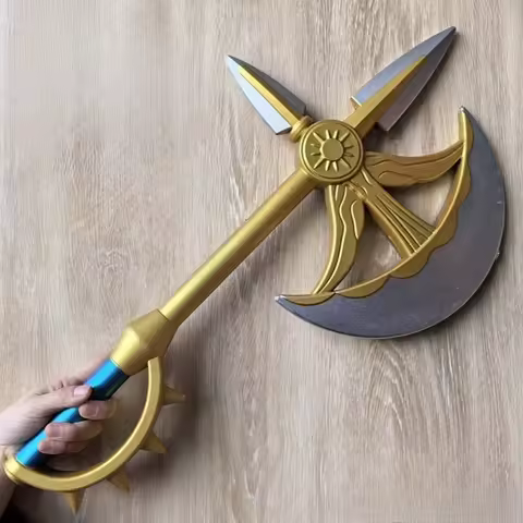 60cm Cosplay Accessories Anime Seven Deadly Sins Escanor Sun Tomahawk Divine Axe Rita PU Prop Model 