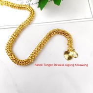 * Ready Stock * Emas Korea Gelang Tangan Belut Dora