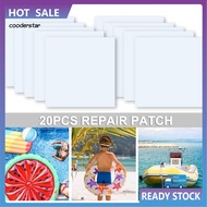 COOD Repair Patches for Clothes Easy and Quick Fixes with Repair Patches 20pcs Waterproof Pool Repair Patch Kit Self-adhesive Tape for Air Bed Swimming Pool Strong Adhesion