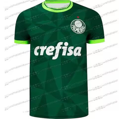 Boys Sports Football Jersey Tshirt Brazil Palmeiras Home Soccer Jersey Loose Quick Drying Training T