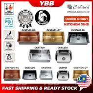 YBB Undermount Stainless Steel Cabana Kitchen Sink Single Bowl Dapur Sinki CKS901 CKS7306 CKS7406