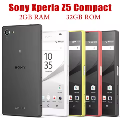 Sony Xperia Z5 Compact E5823 SO-02H Smartphone RAM 2GB ROM + 32GB Android 4.6" 23MP 1080P Z5 MINI Or