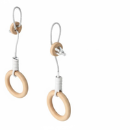 Wooden Climbing Frame Beech Playhouse for Children Indoor Slide Swing Seat Rope Drawing Board Multif