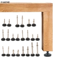 FAKEME 2pcs Levelling Machine Feet M10 M12 M16 Screw in Height Adjustable Table Legs