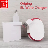 Oneplus 8 Pro 8T 7T 7 Pro 30W Adapter Support Warp Charge EU Fast Charger With 6A USB Type C Cable F
