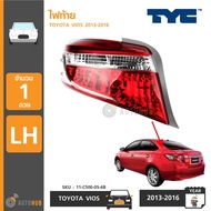 ไฟท้าย TOYOTA VIOS ปี 2013-2016 ยี่ห้อ TYC (11-C500-05-6B 11-C499-05-2B)
