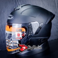 INK HELMET TERRA 2 SOLID | BLACK DOFF | TERRA2 DOUBLE VISOR