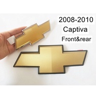 2ชิ้นสำหรับ Captiva Chevrolet 2008-2010 Chevy โลโก้ด้านหน้าด้านหลังรถตะแกรงหน้าหม้อรถยนต์หางลำตัวป้ายด้านหลังรถ