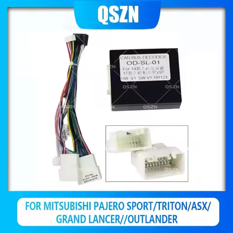 QSZN Canbus Box Decoder OD-SL-01 For MITSUBISHI PAJERO Grand Lancer 2006-2014 Wiring Harness Cable C