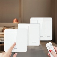 1/2/3 Gang 433MHz RF Wireless Smart Switch 86-Style Wall Transmitter 2-way Control  1/2/3 Geng 433MH