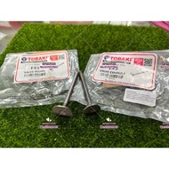TOBAKI VALVE INTAKE VALVE EXHAUST EGO/NOUVA/W100/SRL/SRE/SRL115/GSX/FX110/FUTURE/EX5/DREAM/SRL115 Fi