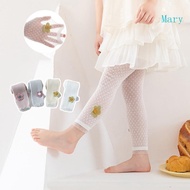 Mary 2-8T Kids Leggings Baby Tights Breathable and Soft Girls Nine Point Pantyhose