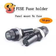 10pcs FUSE FUSE Holder 5 * 20MM 6 * 30MM Spiral 5X20 6X30 Panel Installation Type Wiring FUSE Holder