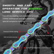 TANKE Bike Chain S8 S9 S10 S11 S12 MTB Road Bicycle Chains,Variable Speed Chain 116/126L High Qualit