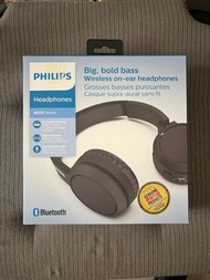 Philips Wireless on-ear headphones bluetooth 飛利浦藍芽耳機