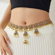 Indian Vintage Water droplet bells Tassels Hip Chain | Ottiyanam | Waist Belt | Indian Hip Chain | S