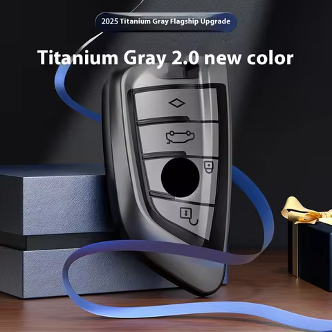 2025 Titanium Gray for BMW 216i F46 X1 X2 X3 X5 X6 GT 2 5 6 7 Series 3 4 Button Remote Control Car K