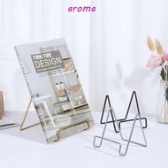 AROMA Display Holder Iron Art Collection Book Pedestal Holder Book Newspaper Gifts Mobile Phone Desktop Placement Stand