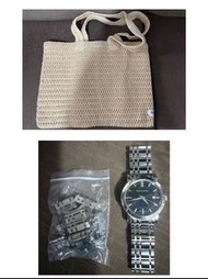 Burberry 編織袋加手錶