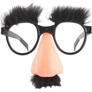 Funny Costume Glasses with Big Nose, Eyebrows, Mustache, Halloween Party Photo Props, Eyebrows And M