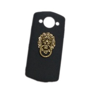 Case For Meitu M8 M8S M6 M6S T9 3D Metal Bronze Lion Head Finger Ring Stand Holder Soft TPU Phone Co