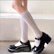 妮妮的原味襪 日系洛麗塔蕾絲襪 鏤空網中筒網蕾絲襪 網襪 小腿襪