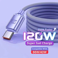 120W USB Type C Fast Charging Cable QualityNilon Android Charging Cable Fast Charging Cable