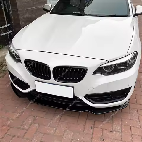 Gloss Black Front Bumper Lip Spoiler Splitter Diffuser For BMW F22 F23 218i 218d 220i 220d 2-Door No