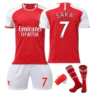 2324 Arsenal Home Football Jersey Suit 7 Saka 8 Ed High No. 9 Hot Sols 11 Martin Nelly Jersey