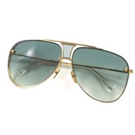 全新未使用 ▼ DITA DRX-2082-L DECADE-TWO DITA 20週年紀念款雙梁太陽眼鏡 金色鏡框 藍色鏡片 62□12-136 含演示鏡片 包裝盒 日本製造 男士款 原價：¥159