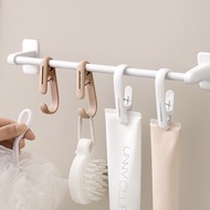 [Double-Headed Long Tail Clip Hook 2WAY Design One Clip One Hang Multi-Function] Kitchen Bathroom To